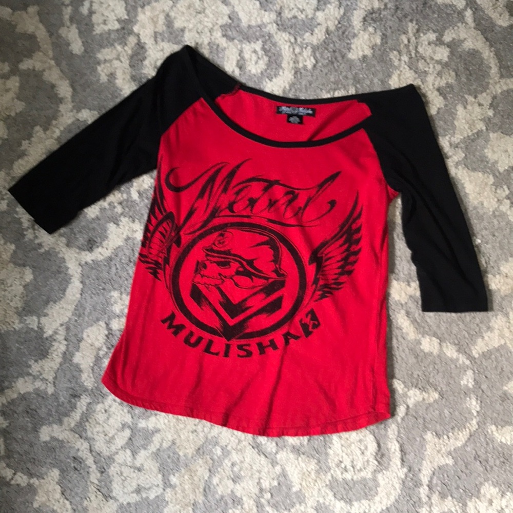 Metal mulisha off the should top